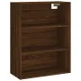 Aparador alto madera contrachapada marrón roble 69,5x34x180 cm de vidaXL, Aparadores - Ref: Foro24-3189228, Precio: 145,82 €,...