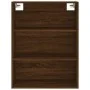 Aparador alto madera contrachapada marrón roble 69,5x34x180 cm de vidaXL, Aparadores - Ref: Foro24-3189228, Precio: 145,82 €,...