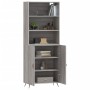 Aparador alto madera contrachapada gris sonoma 69,5x34x180 cm de vidaXL, Aparadores - Ref: Foro24-3189227, Precio: 137,53 €, ...