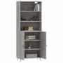 Aparador alto madera contrachapada gris sonoma 69,5x34x180 cm de vidaXL, Aparadores - Ref: Foro24-3189227, Precio: 129,87 €, ...