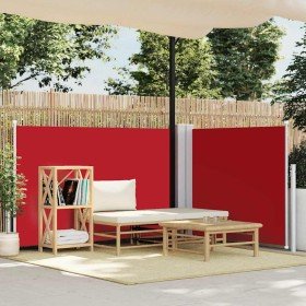Toldo lateral retráctil rojo 120x1000 cm en Sombrillas | Comprar online en Foru.es