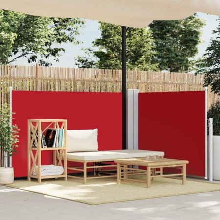 Toldo lateral retráctil rojo 120x1000 cm en Sombrillas | Comprar online en Foru.es