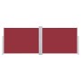 Toldo lateral retráctil rojo 120x1000 cm en Sombrillas | Comprar online en Foru.es