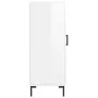 Glossy white plywood sideboard 34.5x34x90 cm by vidaXL, Sideboards - Ref: Foro24-830446, Price: 65,42 €, Discount: %
