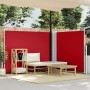 Toldo lateral retráctil rojo 140x1000 cm en Sombrillas | Comprar online en Foru.es