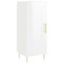 Aparador de madera contrachapada blanco brillante 34,5x34x90 cm de vidaXL, Aparadores - Ref: Foro24-830430, Precio: 61,54 €, ...