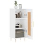 Aparador de madera contrachapada blanco brillante 34,5x34x90 cm de vidaXL, Aparadores - Ref: Foro24-830430, Precio: 62,30 €, ...