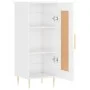 Aparador de madera contrachapada blanco brillante 34,5x34x90 cm de vidaXL, Aparadores - Ref: Foro24-830430, Precio: 61,54 €, ...