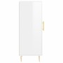 Aparador de madera contrachapada blanco brillante 34,5x34x90 cm de vidaXL, Aparadores - Ref: Foro24-830430, Precio: 62,30 €, ...