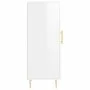 Aparador de madera contrachapada blanco brillante 34,5x34x90 cm de vidaXL, Aparadores - Ref: Foro24-830430, Precio: 61,54 €, ...