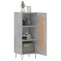 Aparador de madera contrachapada gris hormigón 34,5x34x90 cm de vidaXL, Aparadores - Ref: Foro24-830440, Precio: 55,50 €, Des...