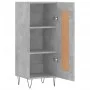 Aparador de madera contrachapada gris hormigón 34,5x34x90 cm de vidaXL, Aparadores - Ref: Foro24-830440, Precio: 55,50 €, Des...
