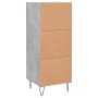 Aparador de madera contrachapada gris hormigón 34,5x34x90 cm de vidaXL, Aparadores - Ref: Foro24-830440, Precio: 56,18 €, Des...
