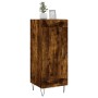 Aparador madera de ingeniería roble ahumado 34,5x34x90 cm de vidaXL, Aparadores - Ref: Foro24-830441, Precio: 57,04 €, Descue...