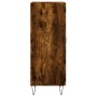 Aparador madera de ingeniería roble ahumado 34,5x34x90 cm de vidaXL, Aparadores - Ref: Foro24-830441, Precio: 57,04 €, Descue...