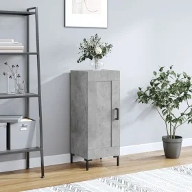 Aparador de madera contrachapada gris hormigón 34,5x34x90 cm de vidaXL, Aparadores - Ref: Foro24-830448, Precio: 59,93 €, Des...