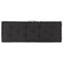 Cojín para palés algodón negro 120x40x7 cm en Decoración | Comprar online en Foru.es