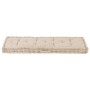 Cojín para palés algodón beige 120x40x7 cm en Decoración | Comprar online en Foru.es