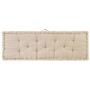 Cojín para palés algodón beige 120x40x7 cm en Decoración | Comprar online en Foru.es