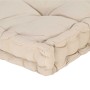 Cojín para palés algodón beige 120x40x7 cm en Decoración | Comprar online en Foru.es