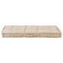 Cojín para palés algodón beige 120x80x10 cm en Decoración | Comprar online en Foru.es