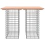 Banco de jardín diseño gaviones madera maciza pino 100x70x72 cm de vidaXL, Bancos de jardín - Ref: Foro24-834363, Precio: 88,...