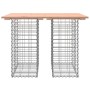 Banco de jardín diseño gaviones madera maciza pino 100x70x72 cm de vidaXL, Bancos de jardín - Ref: Foro24-834363, Precio: 88,...