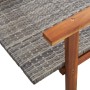 Tumbona de madera maciza de acacia y ratán sintético gris en Tumbonas | Comprar online en Foru.es