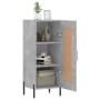 Aparador de madera contrachapada gris hormigón 34,5x34x90 cm de vidaXL, Aparadores - Ref: Foro24-830456, Precio: 63,34 €, Des...