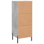 Aparador de madera contrachapada gris hormigón 34,5x34x90 cm de vidaXL, Aparadores - Ref: Foro24-830456, Precio: 63,34 €, Des...
