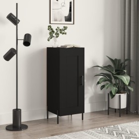 Aparador de madera contrachapada negro 34,5x34x90 cm de vidaXL, Aparadores - Ref: Foro24-830453, Precio: 67,22 €, Descuento: %