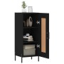 Aparador de madera contrachapada negro 34,5x34x90 cm de vidaXL, Aparadores - Ref: Foro24-830453, Precio: 67,22 €, Descuento: %