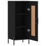 Aparador de madera contrachapada negro 34,5x34x90 cm de vidaXL, Aparadores - Ref: Foro24-830453, Precio: 67,22 €, Descuento: %