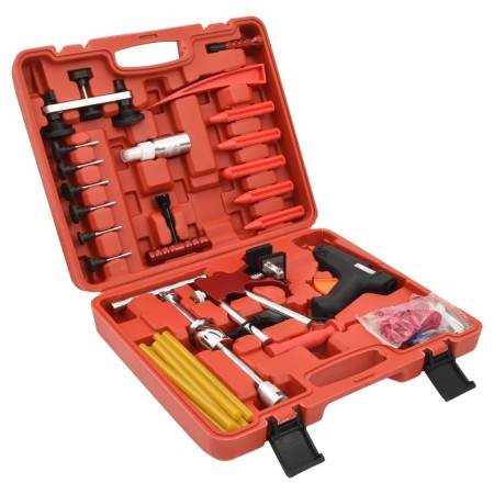 Juego reparación de abolladuras 42 pzas y caja almacenamiento de vidaXL, Herramientas de mano - Ref: Foro24-210632, Precio: 7...