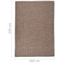 Alfombra de exterior de tejido plano marrón 160x230 cm de vidaXL, Alfombras - Ref: Foro24-340790, Precio: 72,50 €, Descuento: %