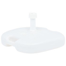 Base de sombrilla rellenable arena/agua plástico blanco 16 L en Bases para sombrillas | Comprar online en Foru.es