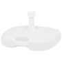 Base de sombrilla rellenable arena/agua plástico blanco 16 L en Bases para sombrillas | Comprar online en Foru.es