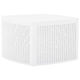 Mesa auxiliar de plástico blanco 54x54x36,5 cm en Mesas de jardín | Comprar online en Foru.es