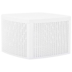 Mesa auxiliar de plástico blanco 54x54x36,5 cm en Mesas de jardín | Comprar online en Foru.es