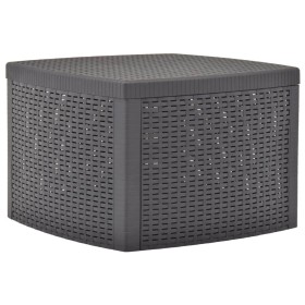 Mesa auxiliar de plástico color moca 54x54x36,5 cm en Mesas de jardín | Comprar online en Foru.es