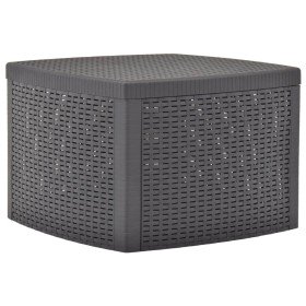 Mesa auxiliar de plástico color moca 54x54x36,5 cm en Mesas de jardín | Comprar online en Foru.es