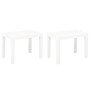 Bancos de jardín 2 unidades plástico blanco en Bancos de jardín | Comprar online en Foru.es