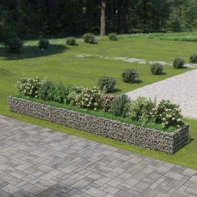 Arriate de gaviones de acero 540x90x50 cm en Macetas y jardineras | Comprar online en Foru.es