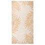 Alfombra de exterior tejido plano estampado de hoja 100x200 cm de vidaXL, Alfombras - Ref: Foro24-340857, Precio: 39,66 €, De...
