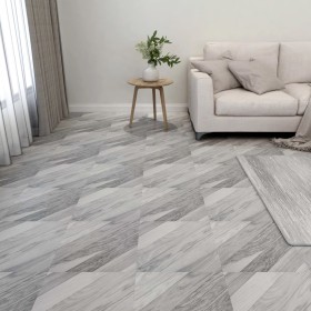 Tarimas de suelo autoadhesivas 20 uds PVC gris a rayas 1,86 m² de vidaXL, Suelos y moquetas - Ref: Foro24-330136, Precio: 41,...