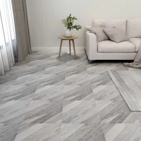 Tarimas de suelo autoadhesivas 20 uds PVC gris a rayas 1,86 m² de vidaXL, Suelos y moquetas - Ref: Foro24-330136, Precio: 40,...