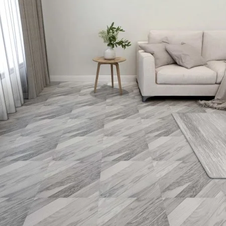 Tarimas de suelo autoadhesivas 20 uds PVC gris a rayas 1,86 m² de vidaXL, Suelos y moquetas - Ref: Foro24-330136, Precio: 40,...