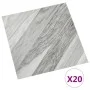 Self-adhesive floor tiles 20 units PVC gray with stripes 1.86 m² by vidaXL, Floors and carpets - Ref: Foro24-330136, Price: 4...