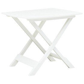 Mesa de jardín plegable de plástico blanco 79x72x70 cm en Mesas de jardín | Comprar online en Foru.es