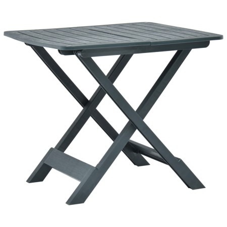 Mesa de jardín plegable de plástico verde 79x72x70 cm en Mesas de jardín | Comprar online en Foru.es
